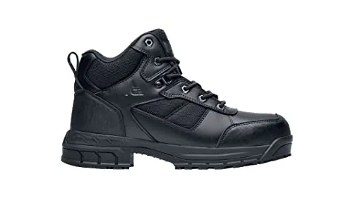 ACE Work Boots by SFC Voyager II, Men's, Women's, Unisex Steel Toe (ST) Work Boots, Slip Resistant, Water Resistant, Black, Men's 10.5 / Women's 12 Wide