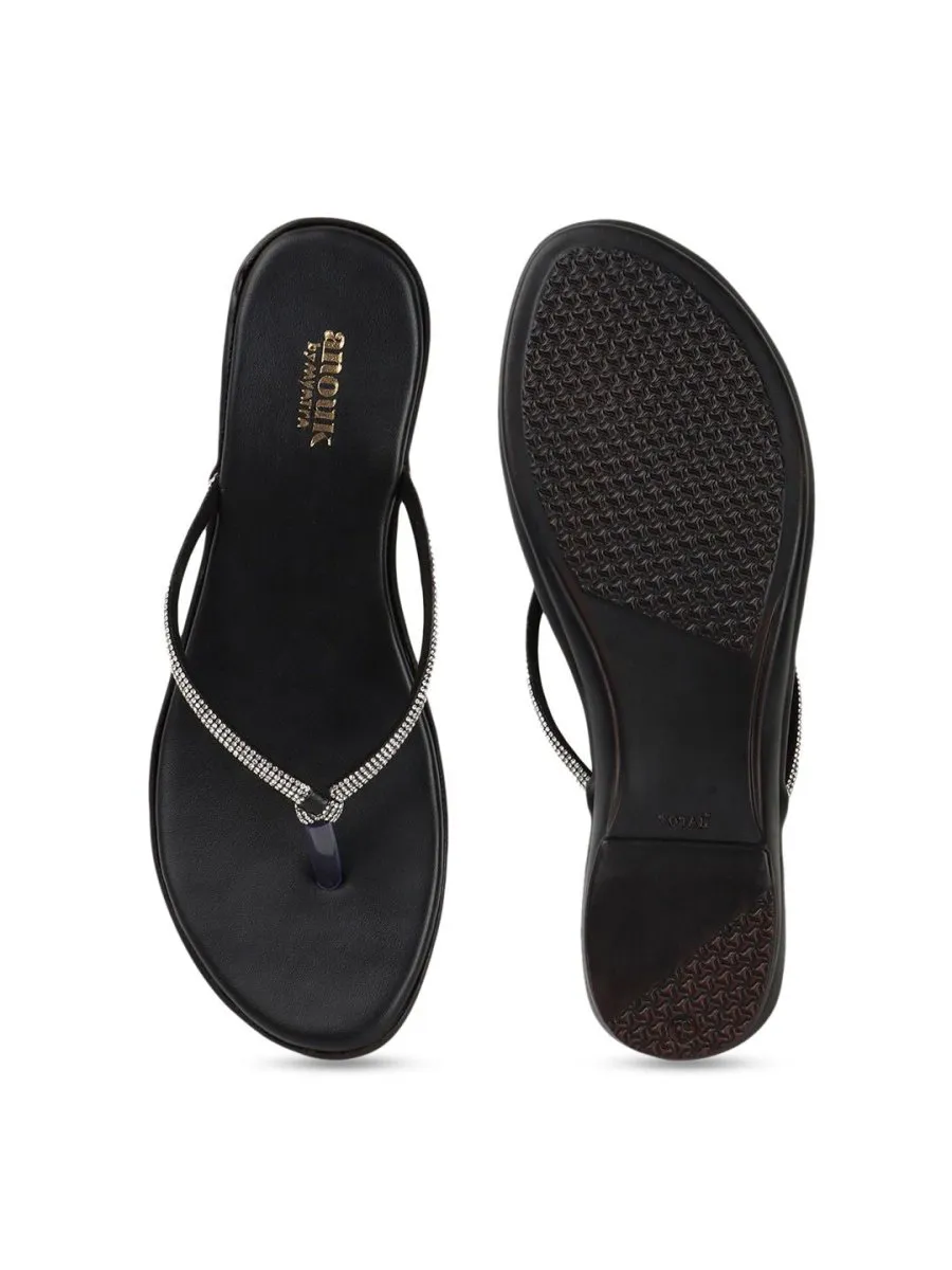 Anouk Women Embellished T-Strap Flats