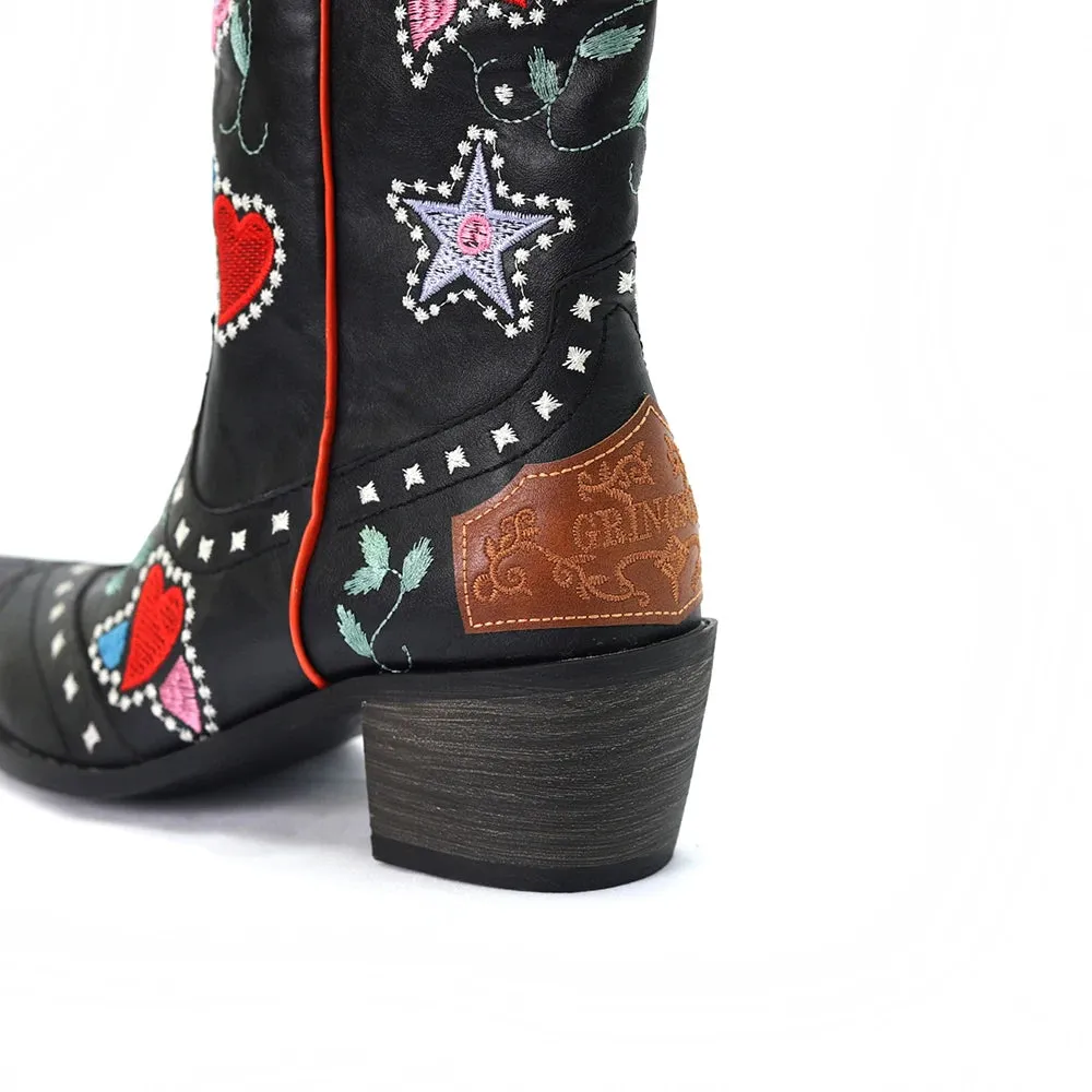 Embroidered Western Boots