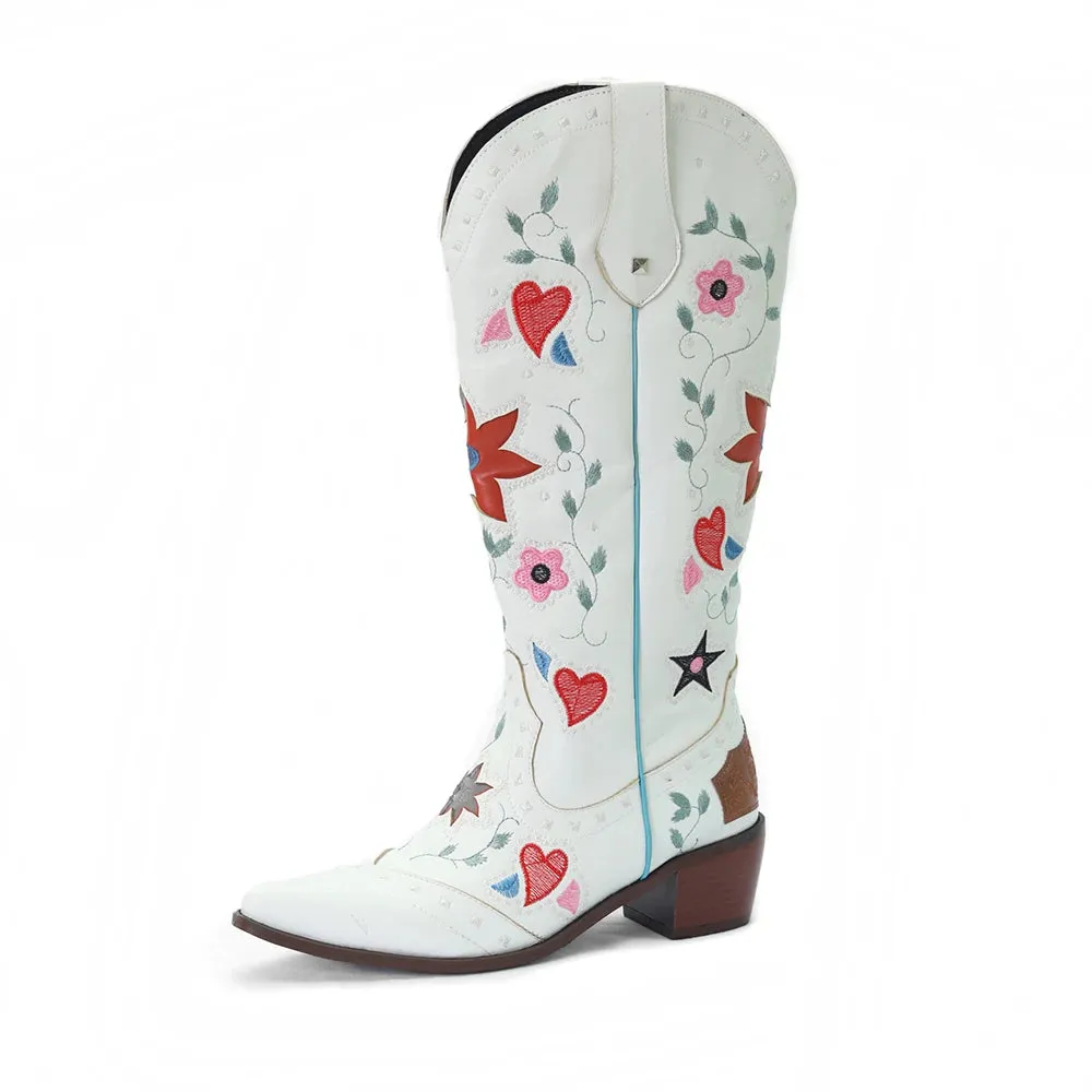 Embroidered Western Boots