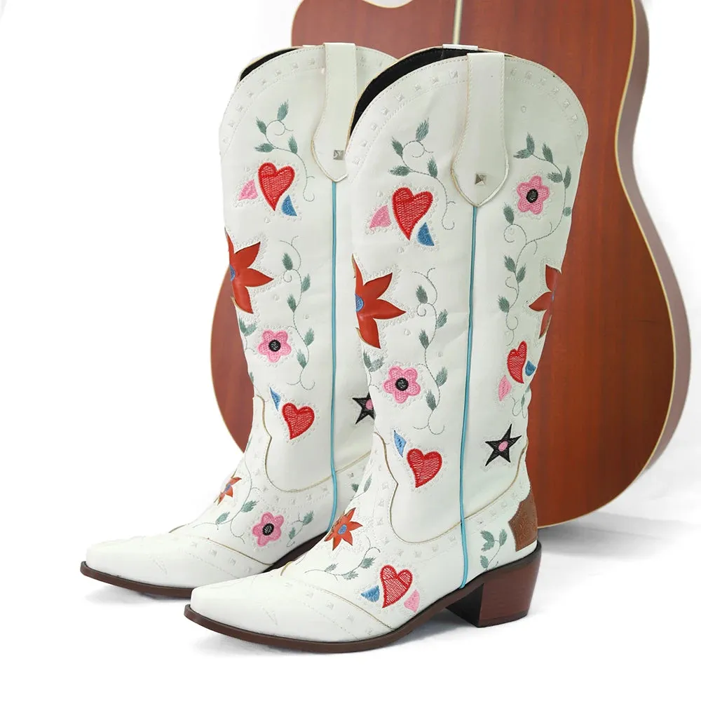 Embroidered Western Boots