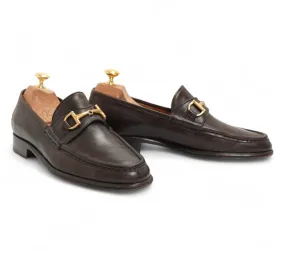 Enzo Bonafè Dark Brown Horsebit Loafers EU 41