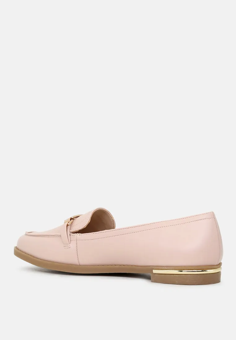 Faux Leather Formal Loafers