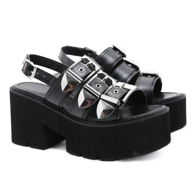 Funki Buys | Shoes | Women's Chunky Gladiator Sandals