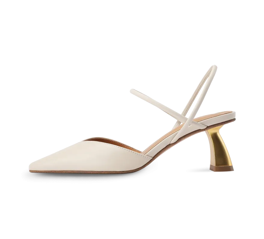 Gabby Plated French Heel Sandals