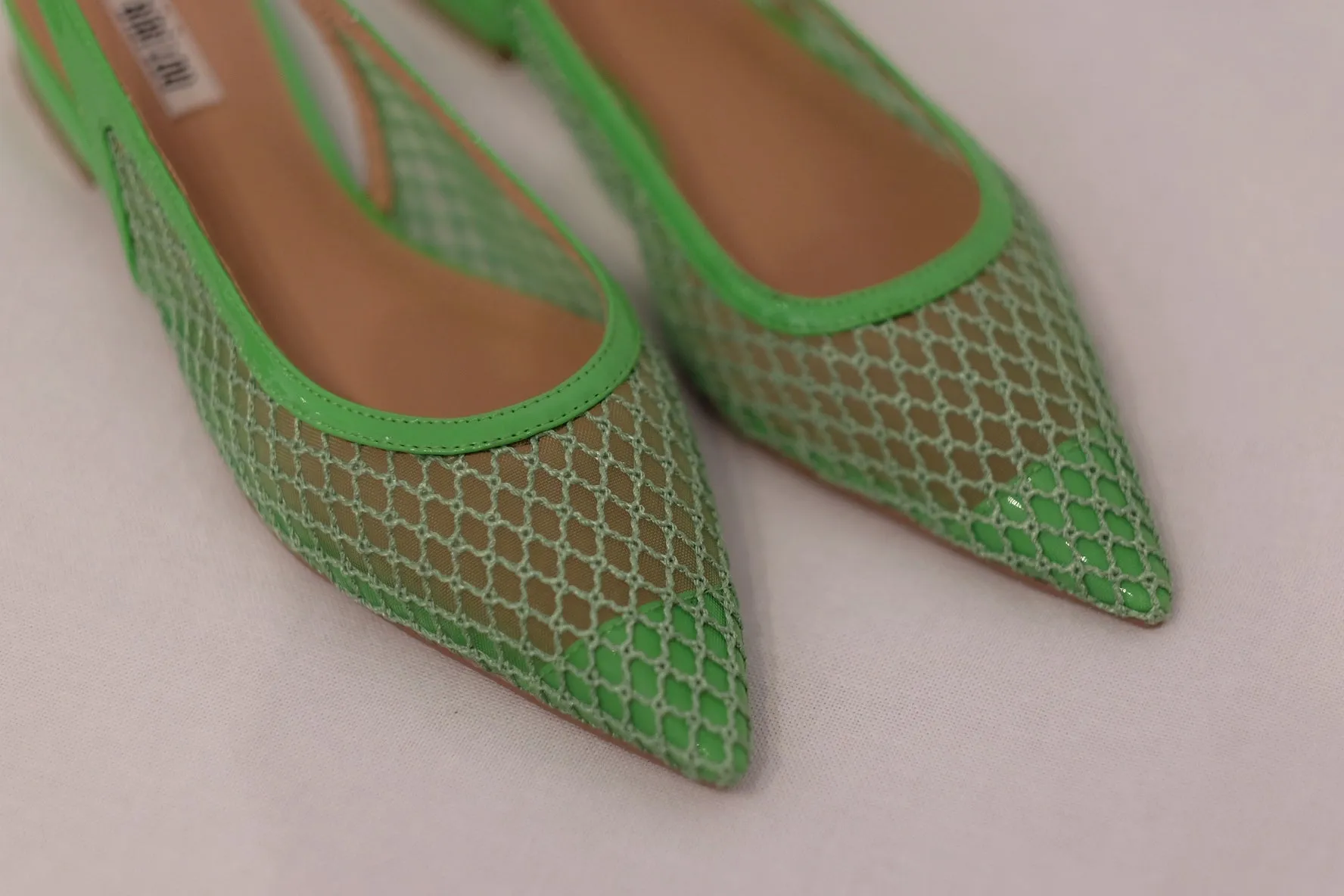 GREEN MESH FLATS - BIBI LOU