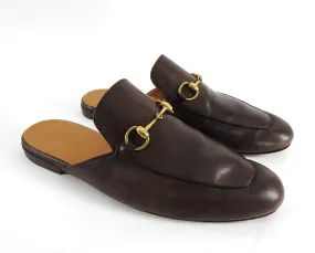 Gucci Horsebit Brown Slip-On Loafers - 10