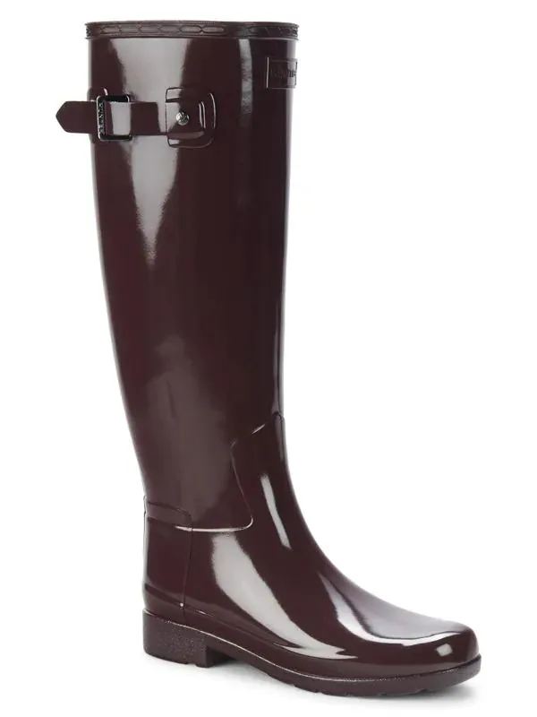 Hunter Knee-High Waterproof Boots - Cherry Brandy