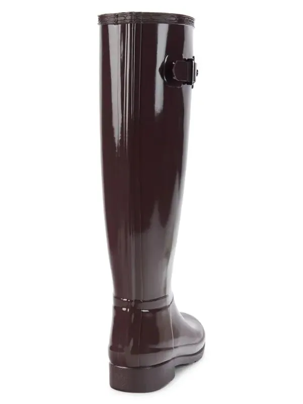 Hunter Knee-High Waterproof Boots - Cherry Brandy