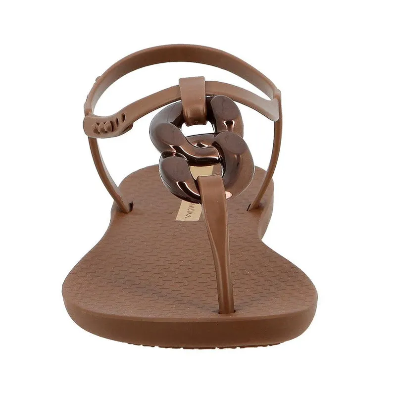 Ipanema Chain Thong Sandals - Bronze