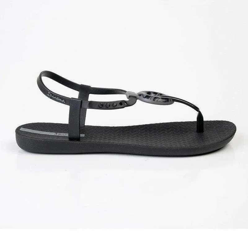 Ipanema Kate Chain Thong Sandals - Black