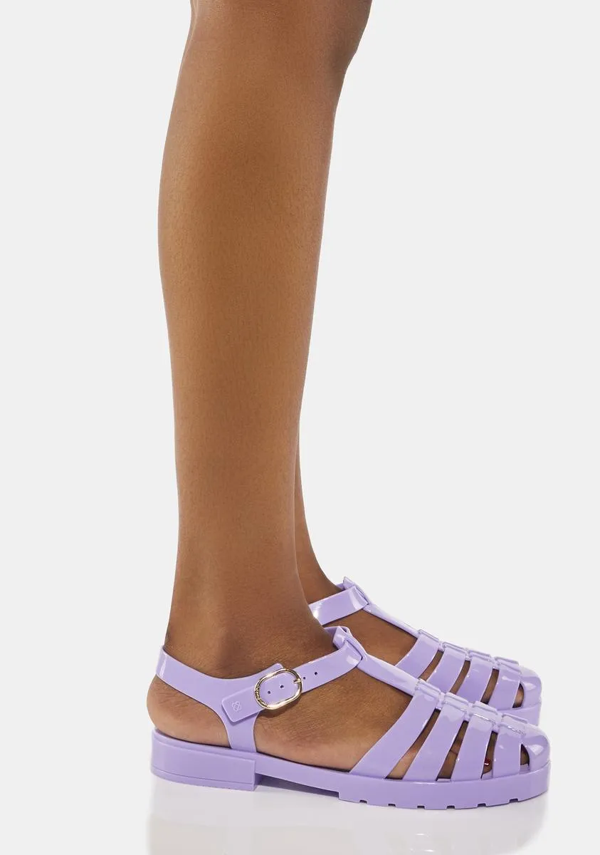 Lavender Polly Jelly Sandals