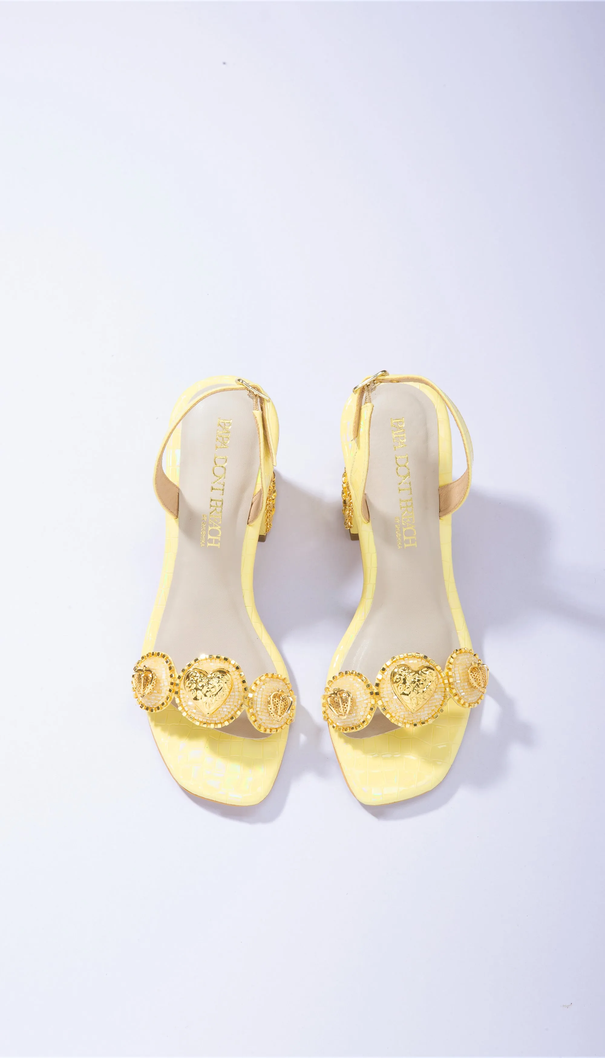 Le Macaron : Lemon - Yellow Block heels