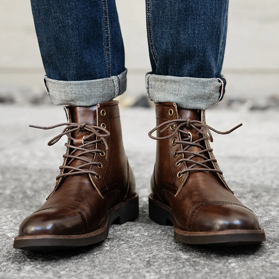 Men's Brogues Dress Utility Boots