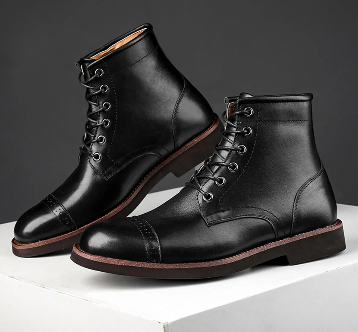 Men's Brogues Dress Utility Boots