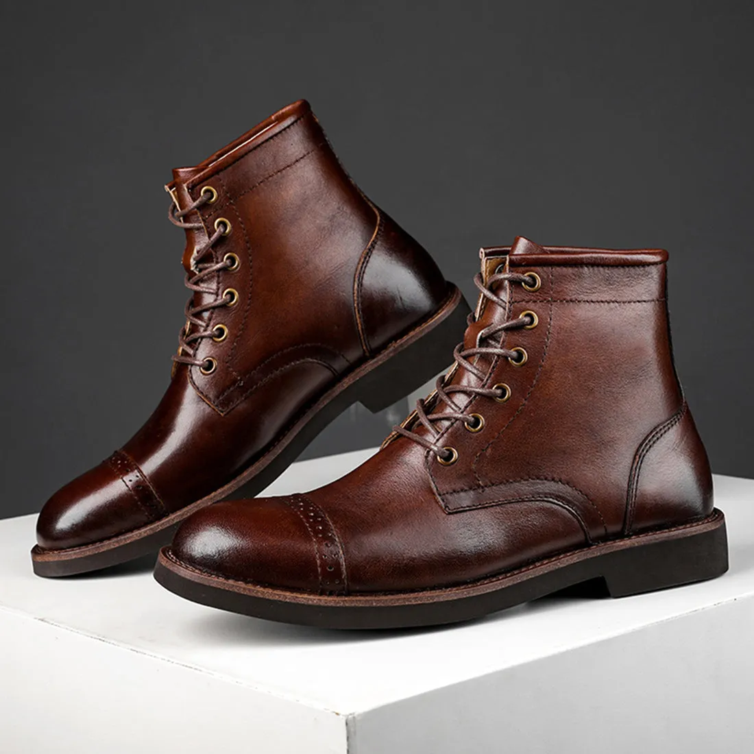 Men's Brogues Dress Utility Boots