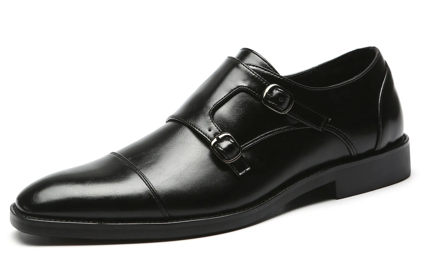 Men's Monk Strap Cap Toe Loafers