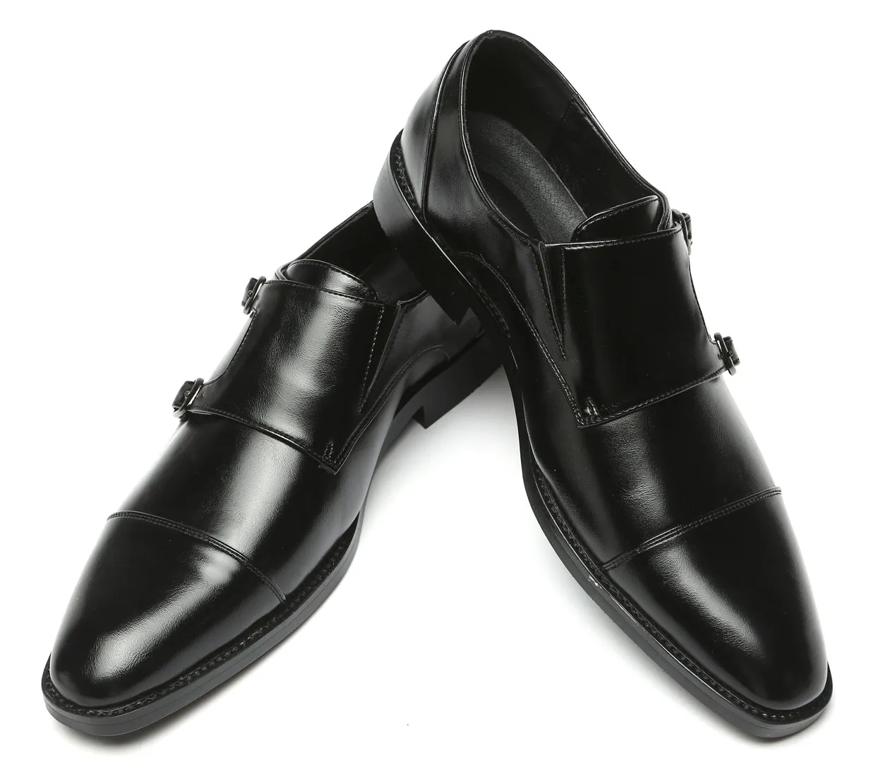 Men's Monk Strap Cap Toe Loafers