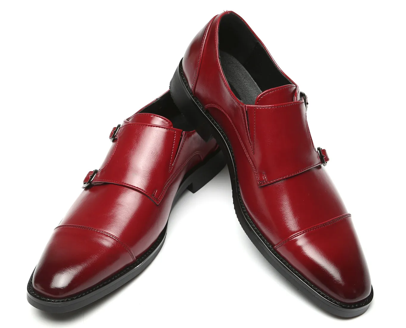 Men's Monk Strap Cap Toe Loafers