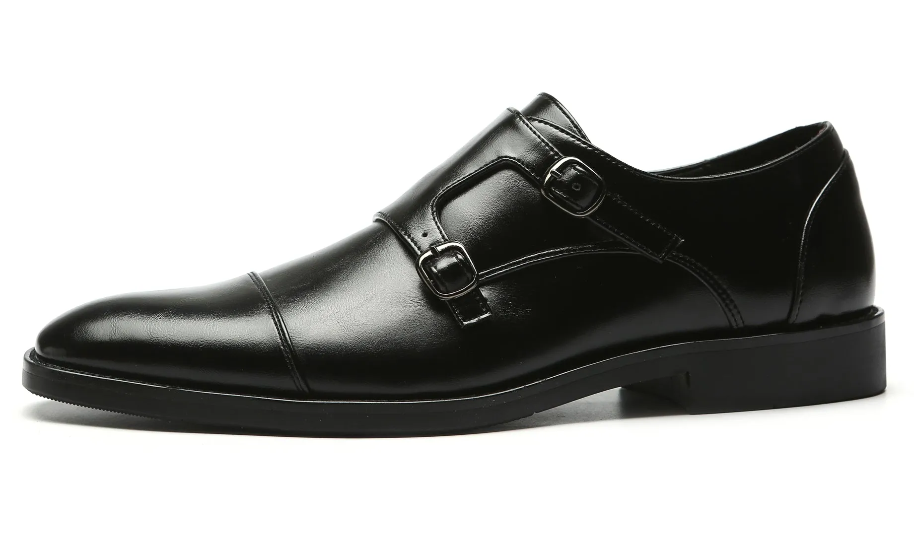 Men's Monk Strap Cap Toe Loafers