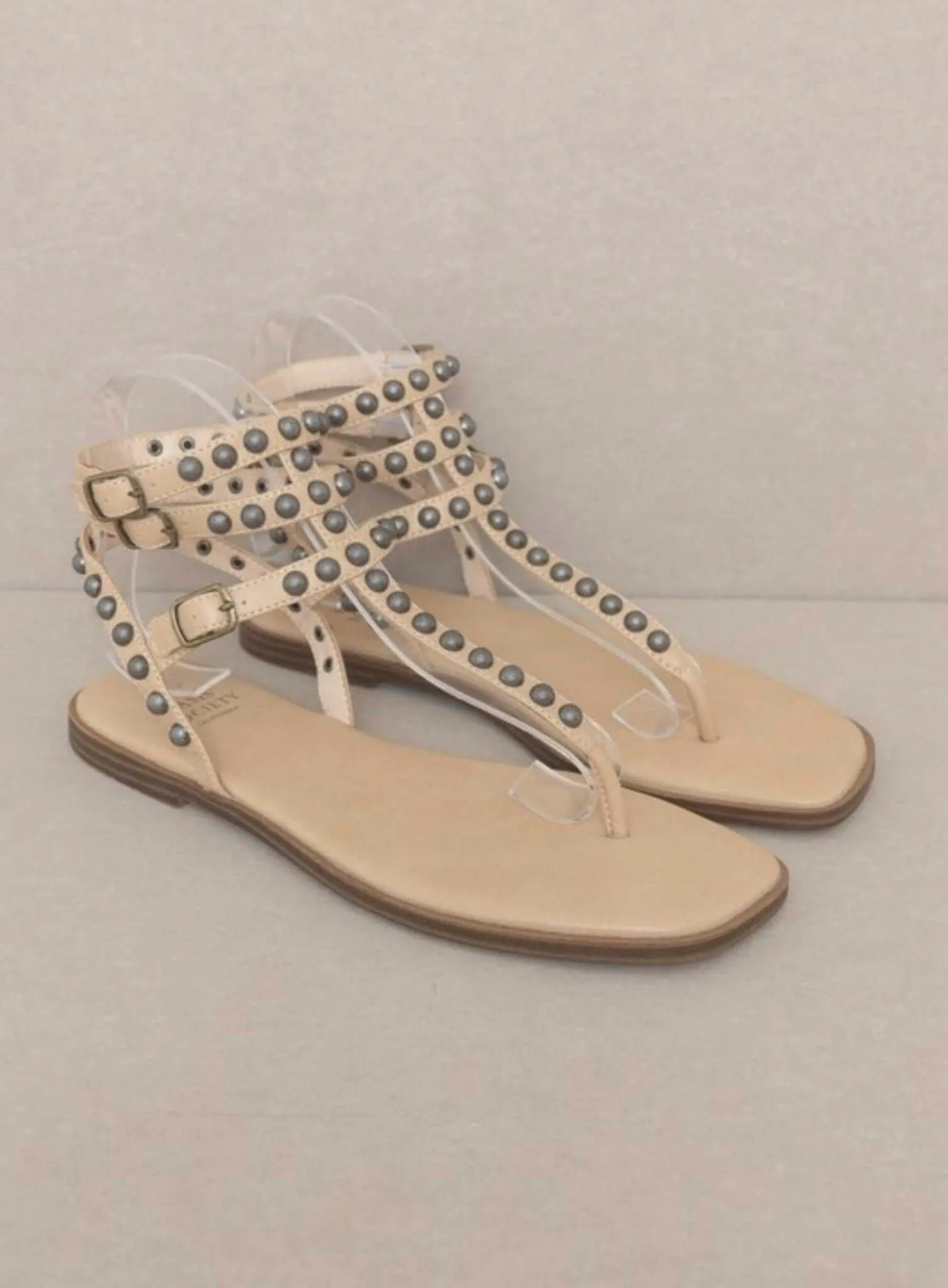 Oaklyn Studded Gladiator Sandals