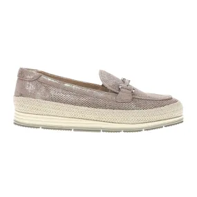 Quarzi Athleisure Perforated Metallic Loafers