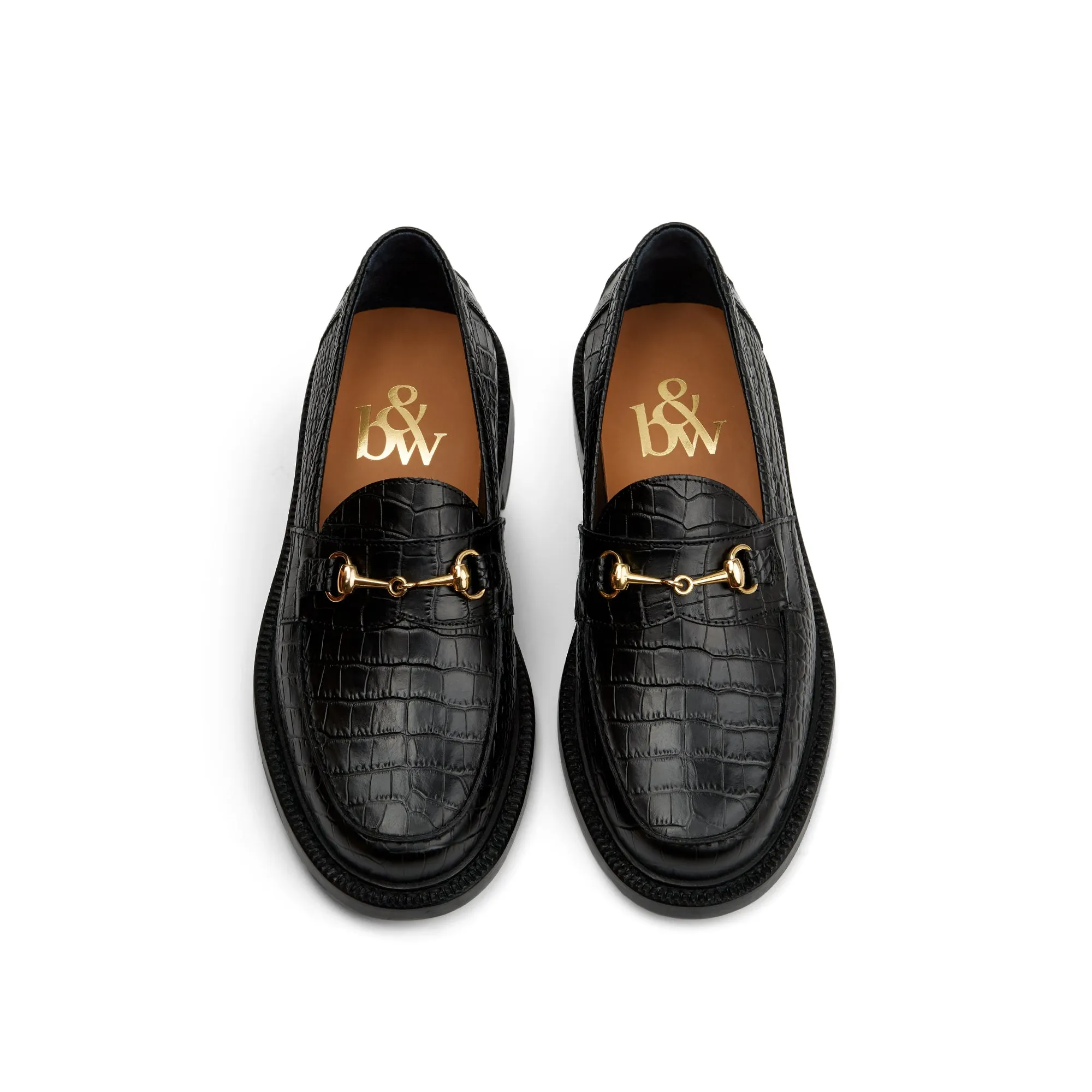 The Mason Horse Bit Loafer, Onyx Croc