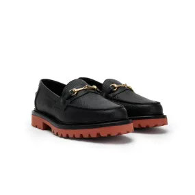 The Mason Horse Bit Loafer, Onyx/Clay, Vibram 1757 Lug Sole